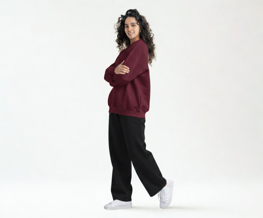 Oversized Crewneck Burgundy
