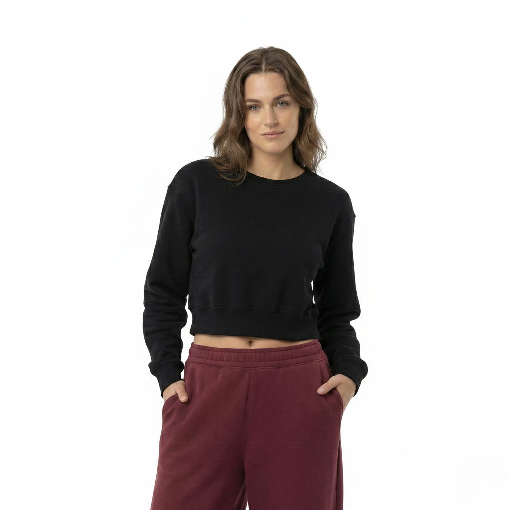 Black Crop Top Women - Premium Streetwear