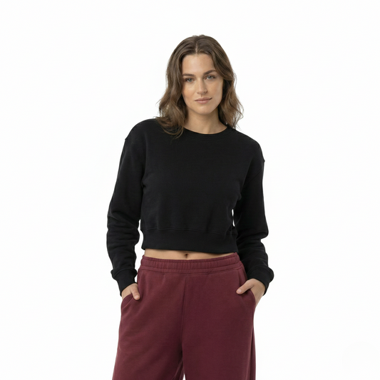 Black Crop Top Women - Premium Streetwear