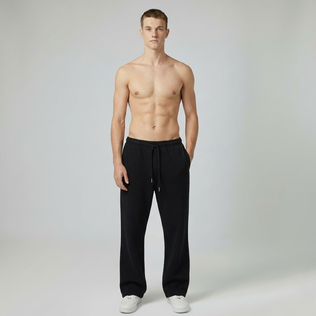 Wide leg Sweatpants black