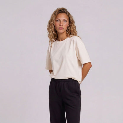 RIVARO Essential Tee — Off White