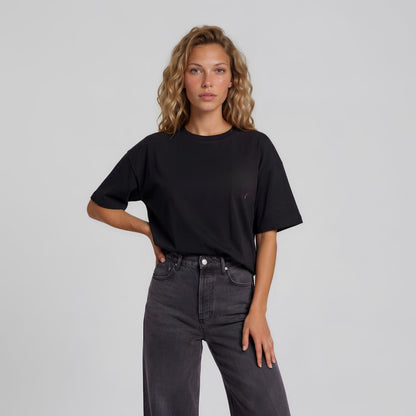 RIVARO Essential Tee — Jet Black