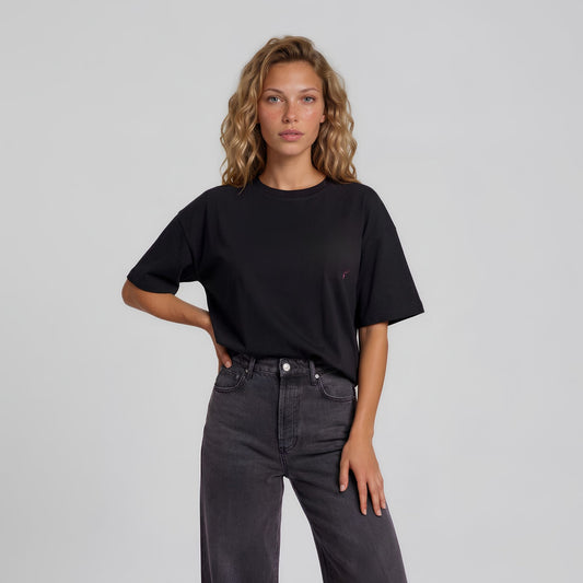 RIVARO Essential Tee — Jet Black