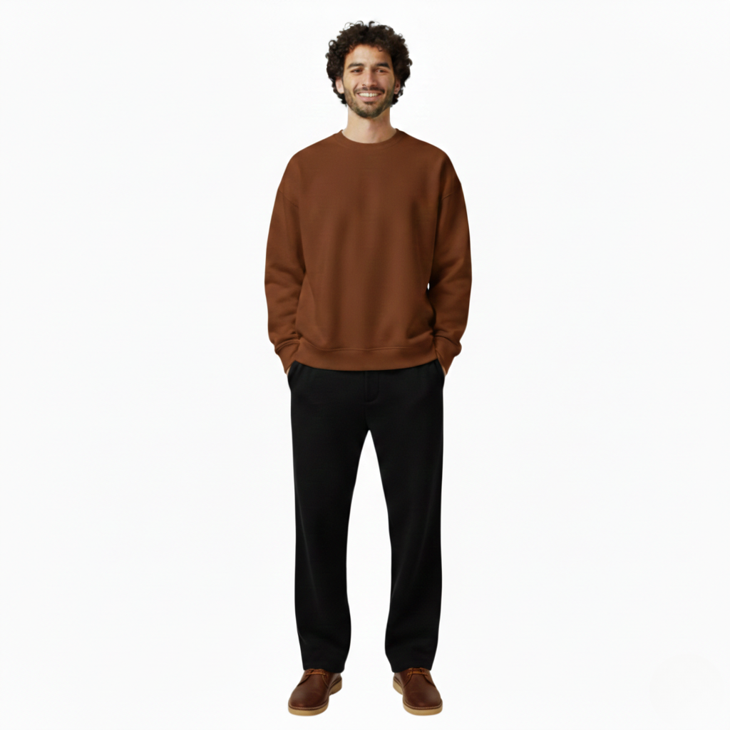 Oversized Crewneck Brown