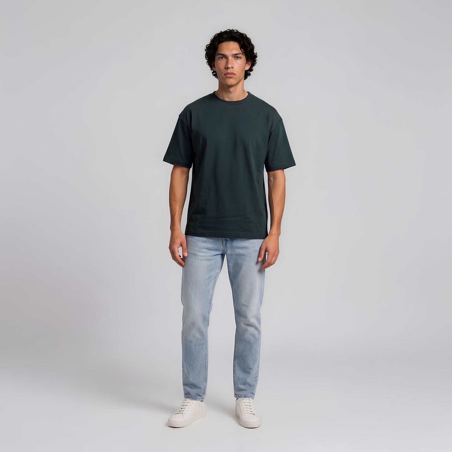 RIVARO Essential Tee — Dark Green