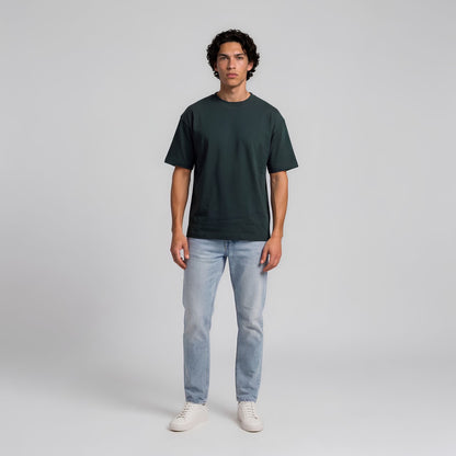 RIVARO Essential Tee — Dark Green