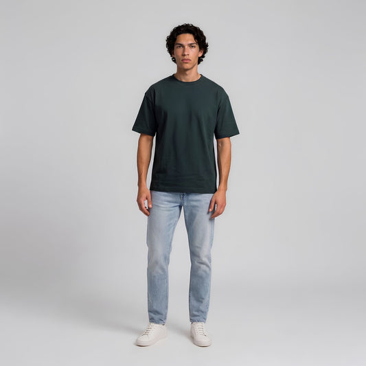 RIVARO Essential Tee — Dark Green