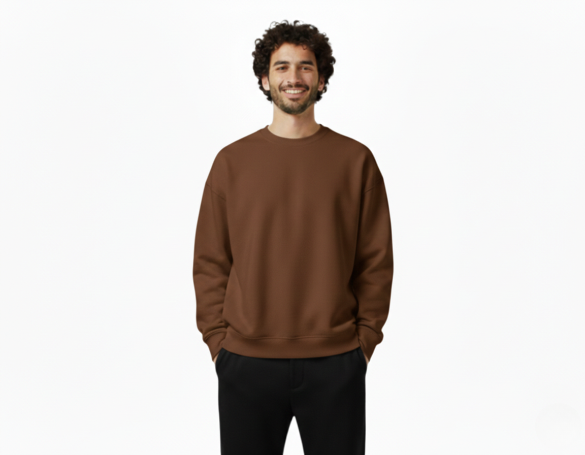 Oversized Crewneck Brown