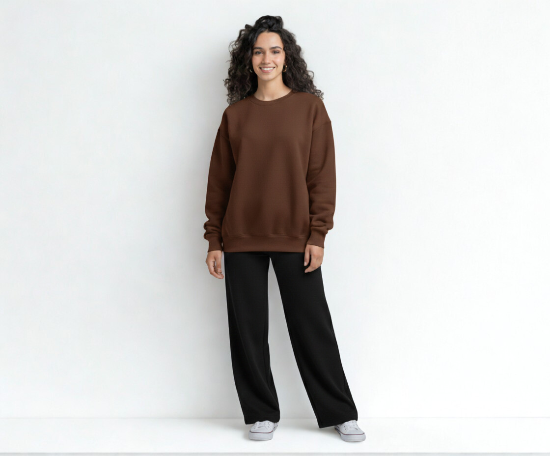 Oversized Crewneck Brown