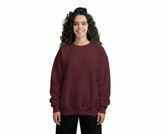 Oversized Crewneck Burgundy