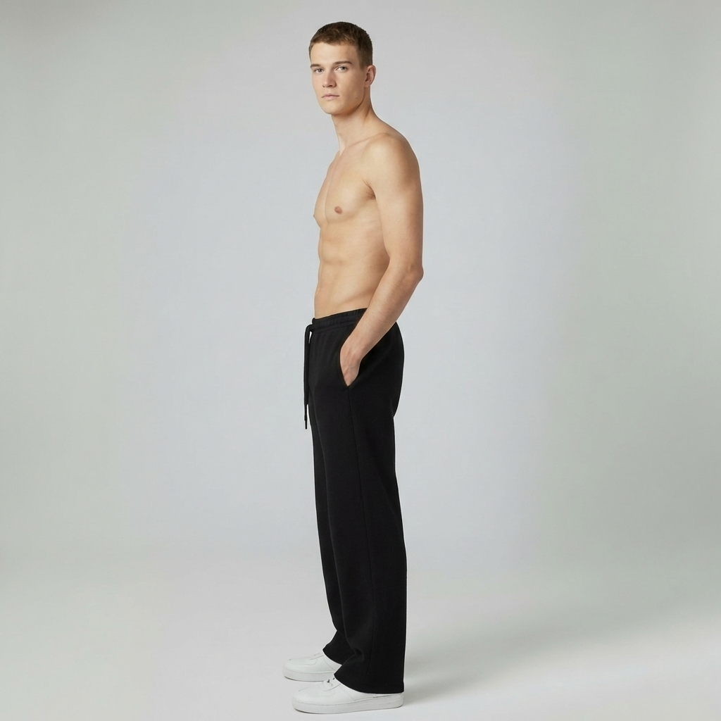 Wide leg Sweatpants black