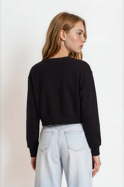 Black Crop Top Women - Premium Streetwear