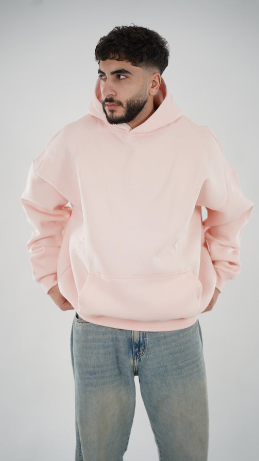 Oversized Unisex Hoodie - Rose - Basic