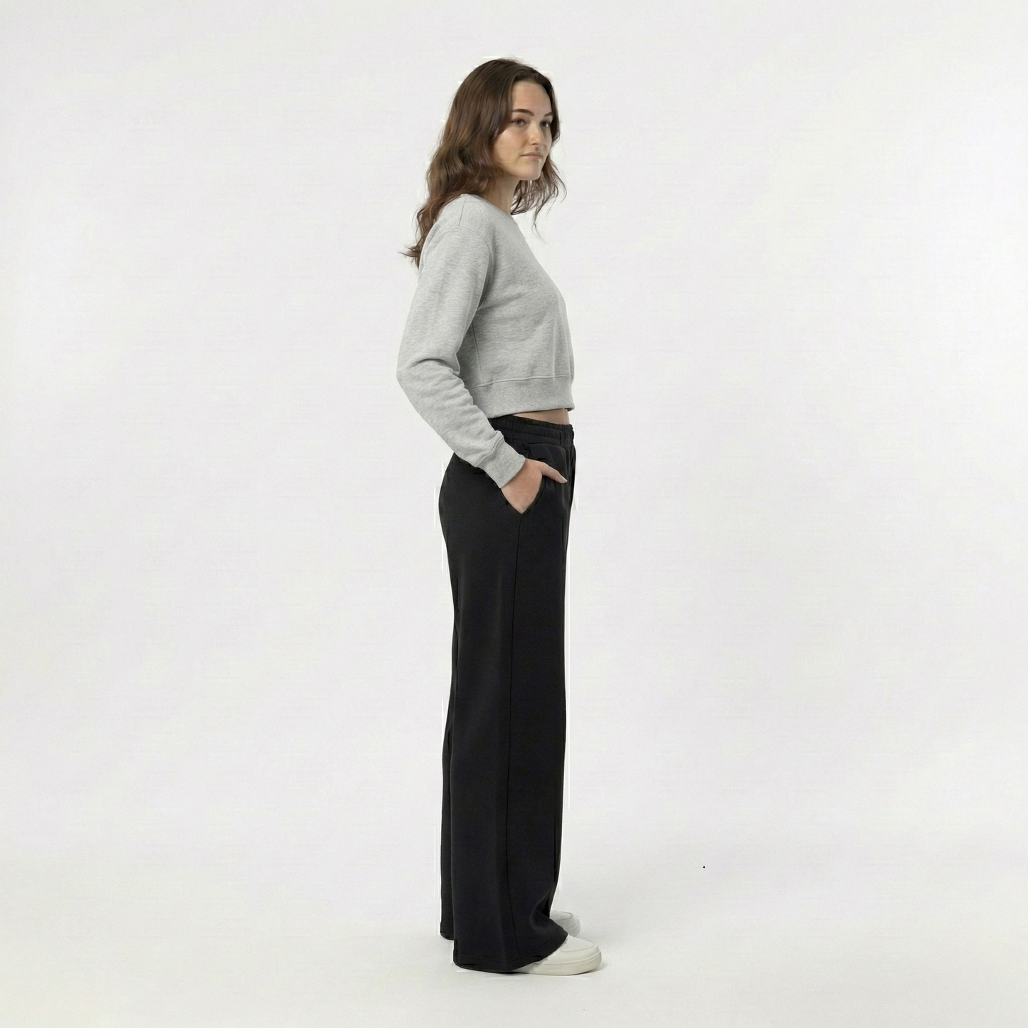 Wide leg Sweatpants black